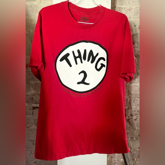 Thing 1 or 2 with wig and extra Thing 2 t shirt. - Picture 3 of 8
